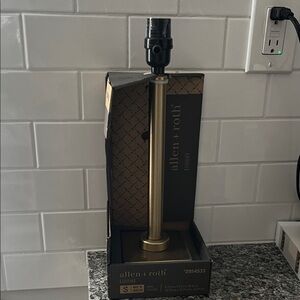 Allen + Roth Satin Gold Table Lamp Base